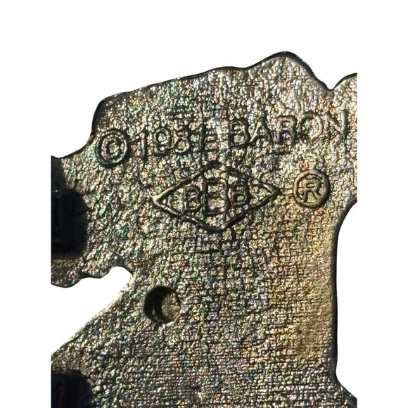 DRAGON FIRE FLAME BREATHING SOLID BRASS CHROME PLATED BARON BELT BUCKLE 1981 - Picture 11 of 16